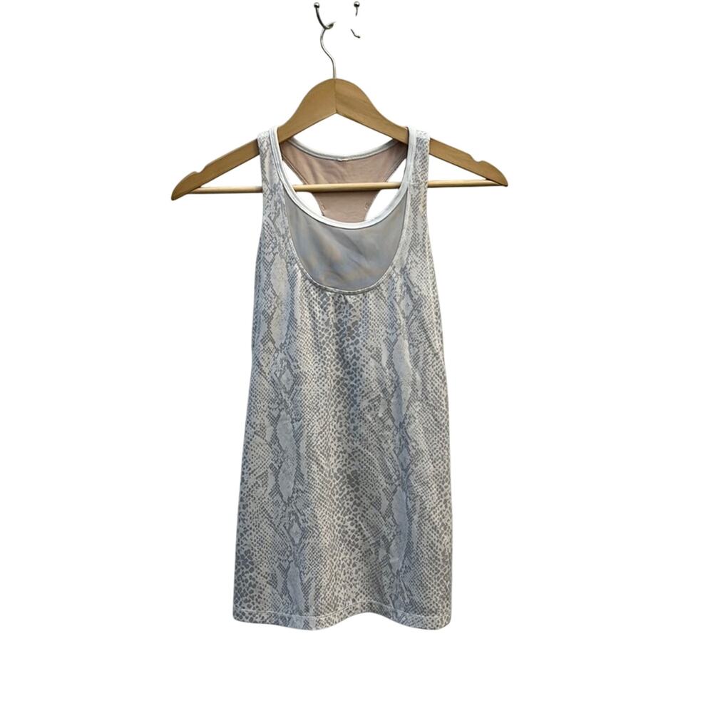Lululemon Mesh with Me in Desert Snake Print Racer Back Tank Top Size 8